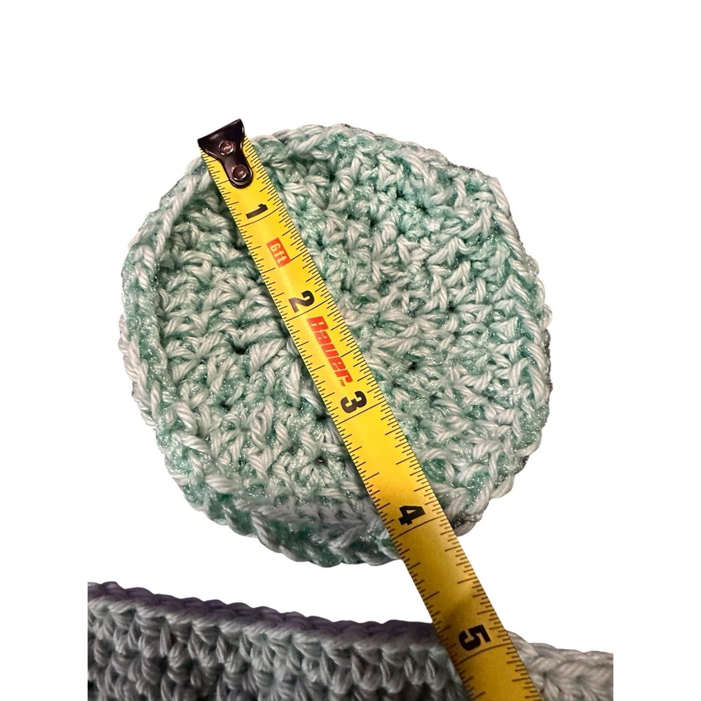 NEW crochet dish washing set 1 cotton wash cloth 2 dish scrubby handmade - Picture 3 of 5